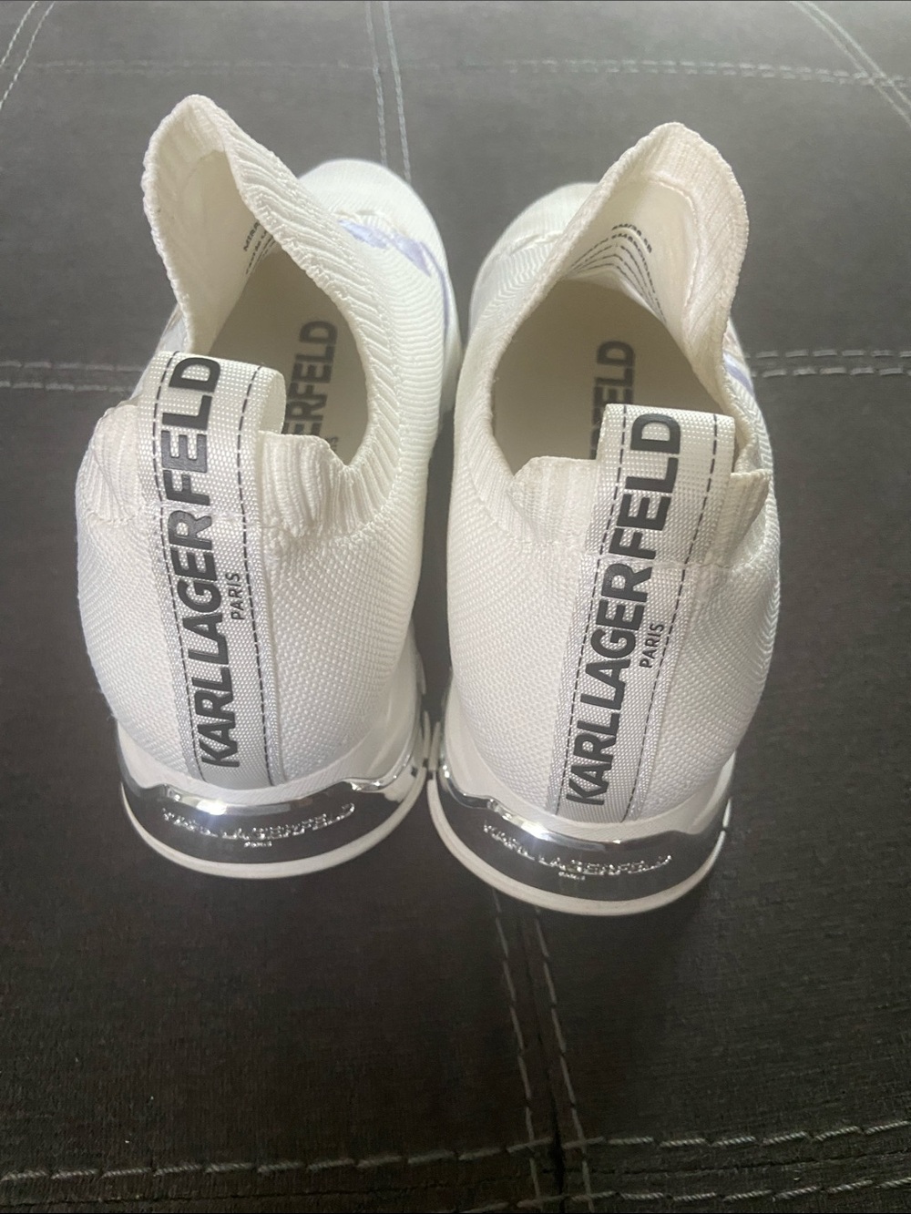NWOT KARL LAGERFELD SNEAKERS SIZE 8 M TEXTILE UPPER - Picture 3 of 4